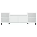 Meuble TV Blanc 160x35x55 cm Bois d'ingénierie