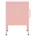 Table de chevet Rose 35x35x51 cm Acier