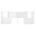 Meuble TV Blanc brillant 104x30x52 cm Aggloméré