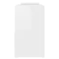 Meuble TV Blanc brillant 104x30x52 cm Aggloméré