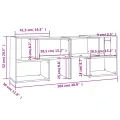 Meuble TV Blanc brillant 104x30x52 cm Aggloméré