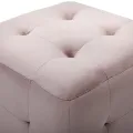 2 pcs Tables de chevet Rose 30x30x30 cm Tissu velours