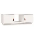 Table basse Blanc 100x50x35 cm Bois massif de pin