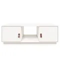 Table basse Blanc 100x50x35 cm Bois massif de pin