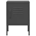Table de chevet Anthracite 35x35x51 cm Acier