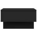 Tables de chevet murales 2 pcs Noir
