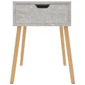 Tables de chevet 2 pcs Gris béton 40x40x56 cm Aggloméré