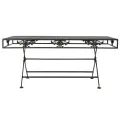 Table basse pliante Style vintage Métal 100 x 50 x 45 cm Noir