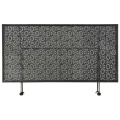 Table basse pliante Style vintage Métal 100 x 50 x 45 cm Noir