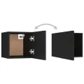 Meuble TV mural Noir 30,5x30x30 cm
