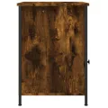 Table de chevet chêne fumé 40x42x60 cm bois d'ingénierie