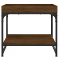 Table basse chêne marron 49,5x49,5x45 cm bois d'ingénierie
