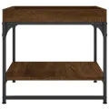 Table basse chêne marron 49,5x49,5x45 cm bois d'ingénierie