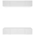 Meubles TV 4 pcs Blanc 80x30x30 cm Bois d'ingénierie