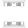 Meubles TV 4 pcs Blanc 80x30x30 cm Bois d'ingénierie