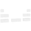 Ensemble de meubles TV 7 pcs Blanc Bois d'ingénierie