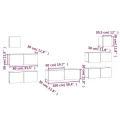 Ensemble de meubles TV 7 pcs Blanc Bois d'ingénierie