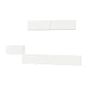 Ensemble de meubles TV 5 pcs Blanc Bois d'ingénierie