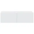 Ensemble de meubles TV 5 pcs Blanc Bois d'ingénierie