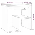 Tables de chevet 2 pcs Chêne marron 40x30x40 cm Bois ingénierie