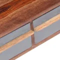 Table basse gris 110x50x40 cm bois massif