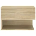 Tables de chevet murales 2 pcs Chêne sonoma