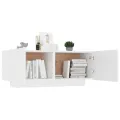 Table de chevet Blanc 100x35x40 cm Aggloméré