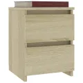 Tables de chevet 2 pcs Chêne sonoma 30 x 30 x 40 cm Aggloméré
