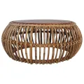 Tables basses 2 pcs Rotin naturel