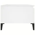 Table basse Blanc 90x50x36,5 cm Bois d'ingénierie