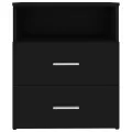 Tables de chevet 2 pcs Noir 50x32x60 cm