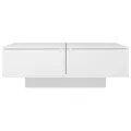 Table basse Blanc 90x60x31 cm Aggloméré