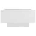 Table basse Blanc 90x60x31 cm Aggloméré