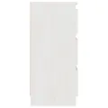 Table de chevet Blanc 40x29,5x64 cm Bois de pin solide