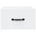 Tables de chevet murales 2 pcs blanc 35x35x20 cm