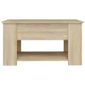 Table basse Chêne sonoma 79x49x41 cm Bois d'ingénierie