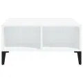 Table basse Blanc 60x60x30 cm Aggloméré