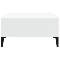 Table basse Blanc 60x60x30 cm Aggloméré