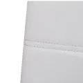 Chaises à manger cantilever lot de 6 blanc similicuir