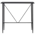 Table de bar Noir 120x60x110 cm MDF