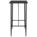 Table de bar Noir 120x60x110 cm MDF