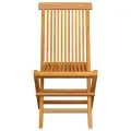 Chaises de jardin avec coussins vert 2 pcs Bois de teck massif
