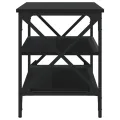 Meuble TV Noir 80x40x50 cm Bois d'ingénierie