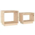 Tables basses gigognes 2 pcs Bois de pin massif