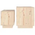Tables basses gigognes 2 pcs Bois de pin massif