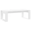 Table basse blanc 102x50x35 cm bois d'ingénierie