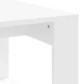 Table basse blanc 102x50x35 cm bois d'ingénierie