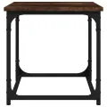 Table d'appoint Chêne fumé 40x40x40 cm Bois d'ingénierie