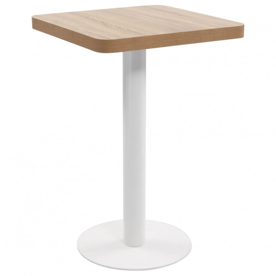 Table de bistro Marron clair 50x50 cm MDF