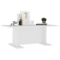 Table basse Blanc 103,5x60x40 cm Aggloméré